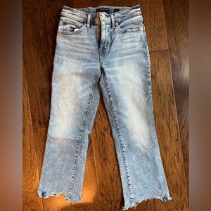 Lucky Brand Ava Mid Rise Crop Mini Bootcut Jeans